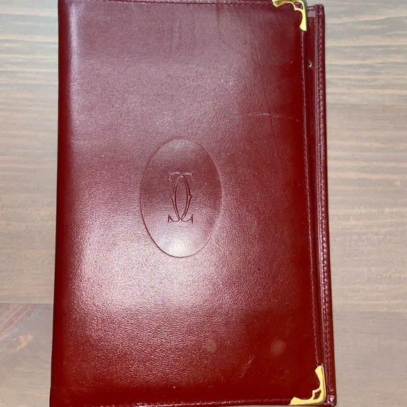 cartier leather passport holder